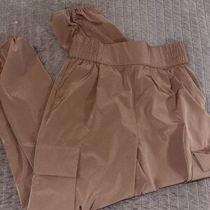 JoyLab Taupe Elastic Waist Pants